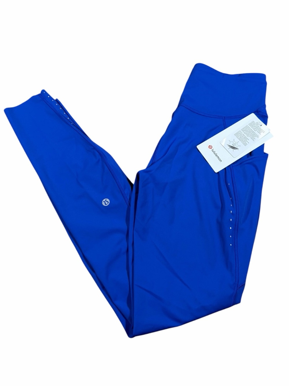 NWT Lululemon Fast and Free High-Rise Tight 28” Pockets (Beach Ball Blue) Size 8